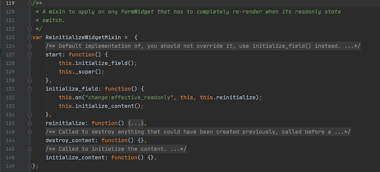 Описание реализации ReinitializeFieldMixin