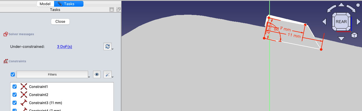 основная геометрия крепления