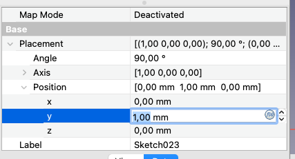 перемещение плоскости